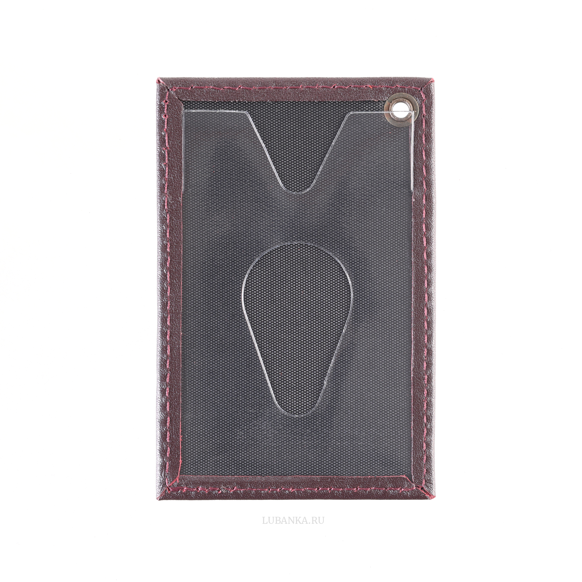 Картхолдер односторонний Министерство Юстиции бордовый