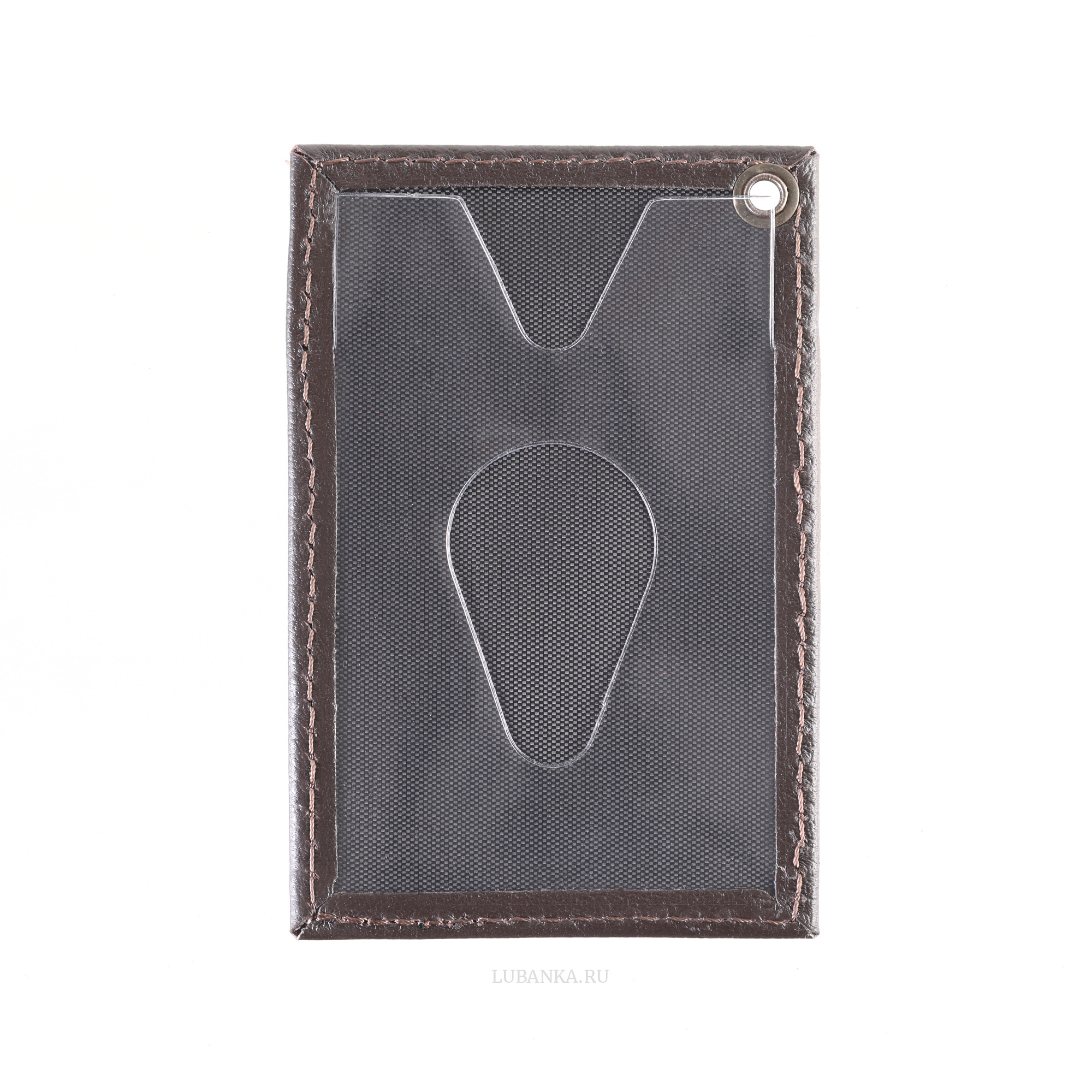 Картхолдер односторонний Полиция коричневый