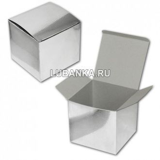 Коробочка под кружку серебристая